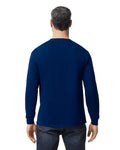 Gildan G540 Heavy Cotton Long Sleeve T-Shirt - Navy - model back