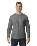 Gildan G540 Heavy Cotton Long Sleeve T-Shirt - Charcoal - model front