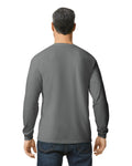 Gildan G540 Heavy Cotton Long Sleeve T-Shirt - Charcoal - model back