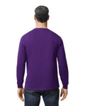 Gildan G540 Heavy Cotton Long Sleeve T-Shirt - Purple - model back