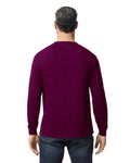 Gildan G540 Heavy Cotton Long Sleeve T-Shirt - Maroon - model back