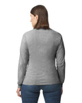 Gildan G540 Heavy Cotton Long Sleeve T-Shirt - Sport Grey - model back