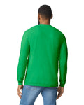 Gildan G540 Heavy Cotton Long Sleeve T-Shirt - Irish Green - model back