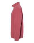 Comfort Colors 1580 Unisex Garment-Dyed Quarter-Zip Sweatshirt - Crimson - side