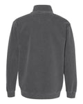 Comfort Colors 1580 Unisex Garment-Dyed Quarter-Zip Sweatshirt - Pepper - back