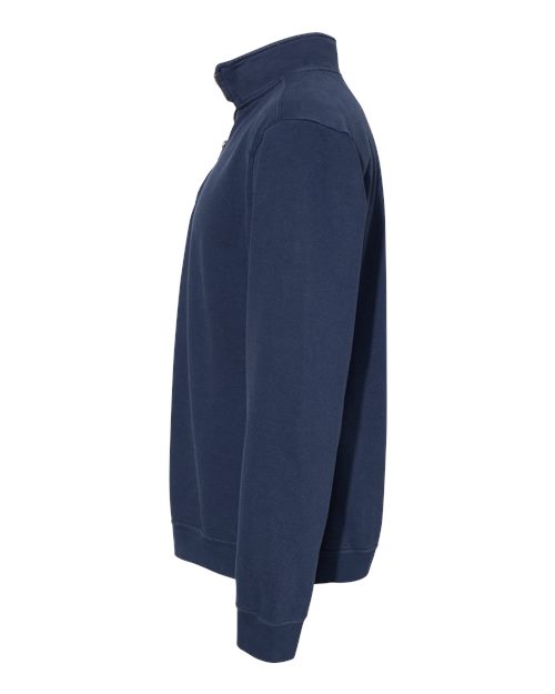 Comfort Colors 1580 Unisex Garment-Dyed Quarter-Zip Sweatshirt - True Navy - side
