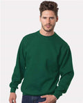 Bayside 1102 Unisex USA-Made Crewneck Sweatshirt - Hunter Green - model front