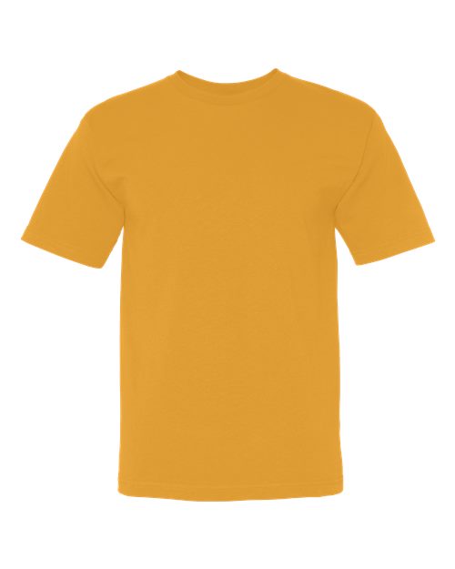 Bayside 5040 Unisex USA-Made Midweight T-Shirt - Gold - front