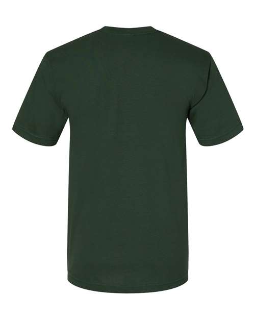 Bayside 5040 Unisex USA-Made Midweight T-Shirt - Hunter Green - back