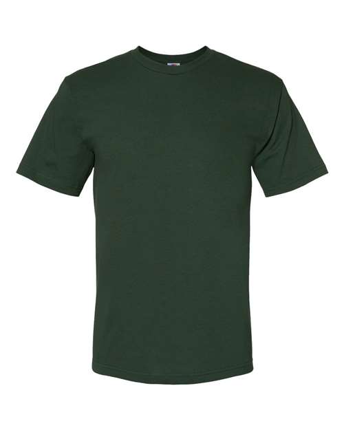 Bayside 5040 Unisex USA-Made Midweight T-Shirt - Hunter Green - front