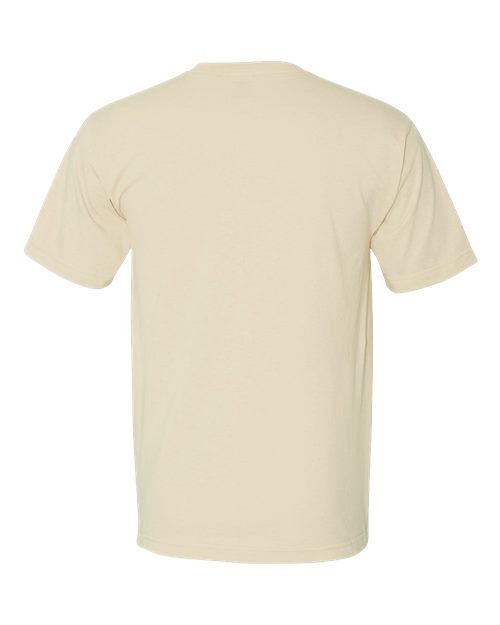 Bayside 5040 Unisex USA-Made Midweight T-Shirt - Natural - back