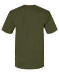 Bayside 5040 Unisex USA-Made Midweight T-Shirt - Olive - back