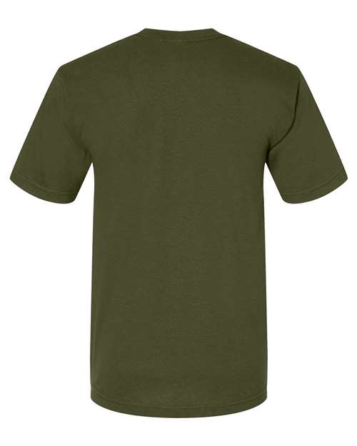 Bayside 5040 Unisex USA-Made Midweight T-Shirt - Olive - back