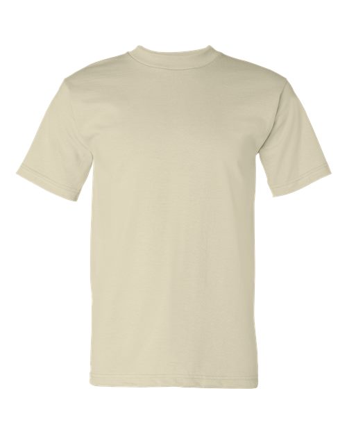 Bayside 5100 Unisex USA-Made Heavyweight T-Shirt - Natural - front