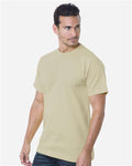 Bayside 5100 Unisex USA-Made Heavyweight T-Shirt - Natural - model front