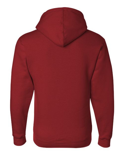 Bayside 900 Unisex USA-Made Full-Zip Hooded Sweatshirt - Cardinal - back