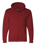Bayside 900 Unisex USA-Made Full-Zip Hooded Sweatshirt - Cardinal - front