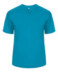 Alleson Athletic 7930 Men's B-Core Placket Jersey - Electric Blue - front