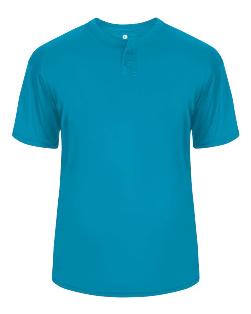 Alleson Athletic 7930 Men's B-Core Placket Jersey - Electric Blue - front