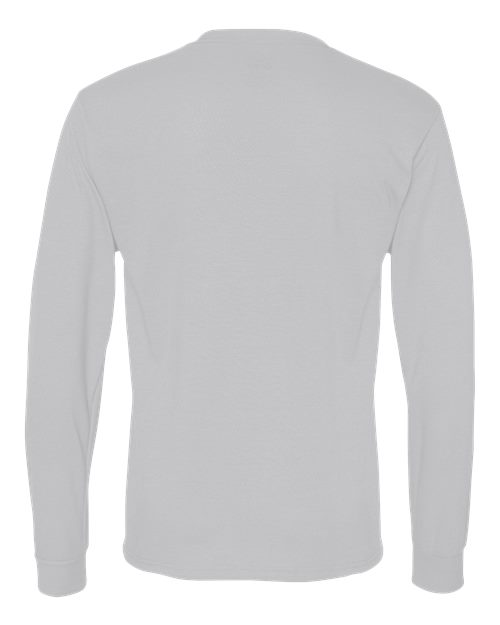 Jerzees 21MLR Unisex Dri-Power Performance Long Sleeve T-Shirt - Silver - back