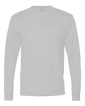 Jerzees 21MLR Unisex Dri-Power Performance Long Sleeve T-Shirt - Silver - front