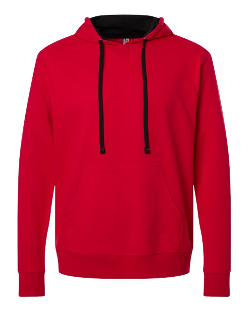 Next Level 9301 Unisex Laguna Hoodie Sweatshirt - Red/ Black - front