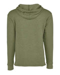 Next Level 9300 Unisex Malibu Welt Pocket Hoodie Sweatshirt - Heather Military Green - back