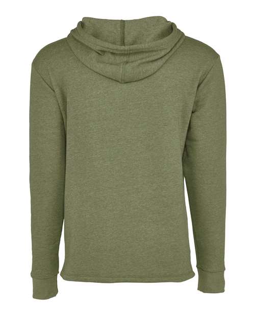 Next Level 9300 Unisex Malibu Welt Pocket Hoodie Sweatshirt - Heather Military Green - back