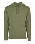 Next Level 9300 Unisex Malibu Welt Pocket Hoodie Sweatshirt - Heather Military Green - front