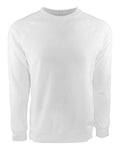 Next Level 9000 Unisex Laguna Raglan Crewneck Sweatshirt - White - front