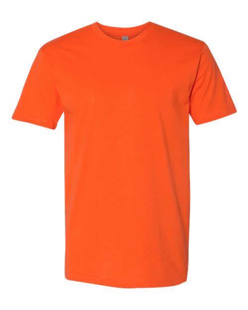 Next Level 3600 Unisex Cotton T-Shirt - Classic Orange - flat front