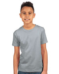 Next Level 3310 Youth Cotton T-Shirt - Light Grey - model front
