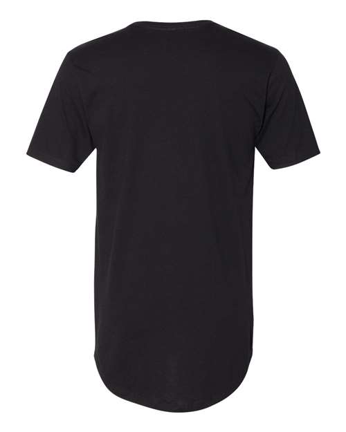 Next Level 3602 Men's Cotton Long Body T-Shirt - Black - back