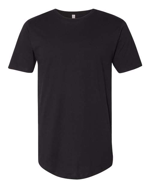Next Level 3602 Men's Cotton Long Body T-Shirt - Black - front