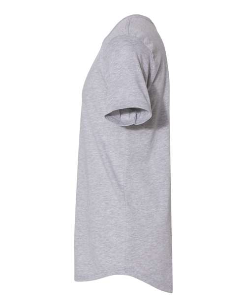 Next Level 3602 Men's Cotton Long Body T-Shirt - Heather Grey - side