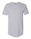 Next Level 3602 Men's Cotton Long Body T-Shirt - Heather Grey - front