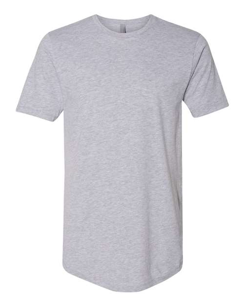 Next Level 3602 Men's Cotton Long Body T-Shirt - Heather Grey - front