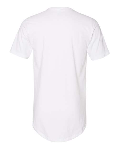 Next Level 3602 Men's Cotton Long Body T-Shirt - White - back