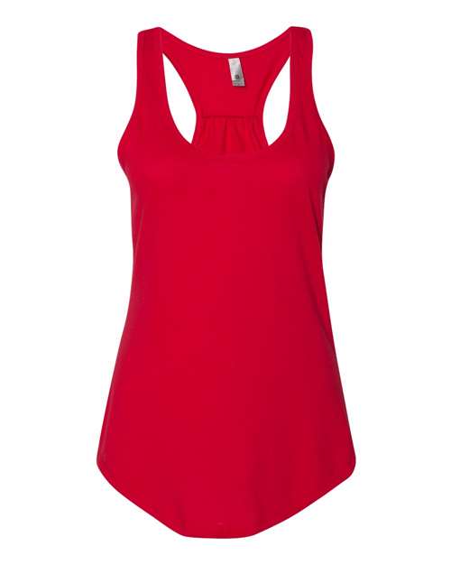 Next Level 6338 Women's Gathered Racerback Tank - Red - front
