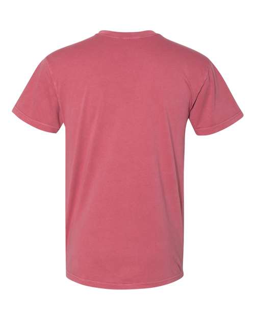 Next Level 7415 Unisex Inspired Dye Pocket T-Shirt - Smoked Paprika - back