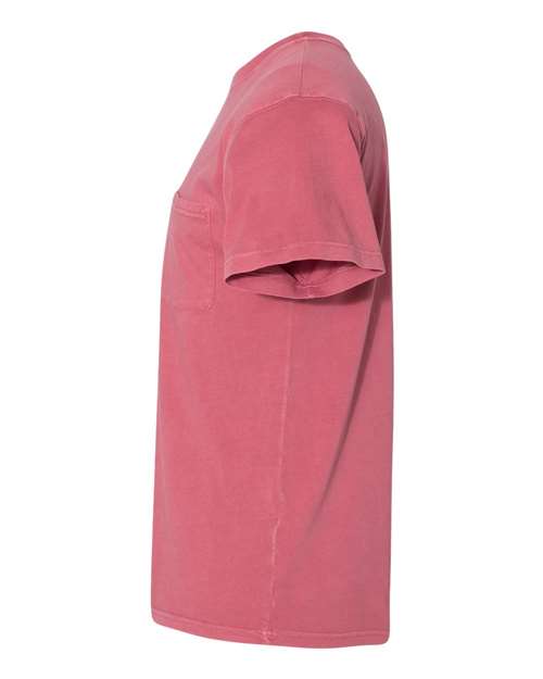 Next Level 7415 Unisex Inspired Dye Pocket T-Shirt - Smoked Paprika - side