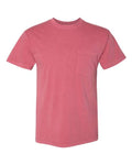 Next Level 7415 Unisex Inspired Dye Pocket T-Shirt - Smoked Paprika - front