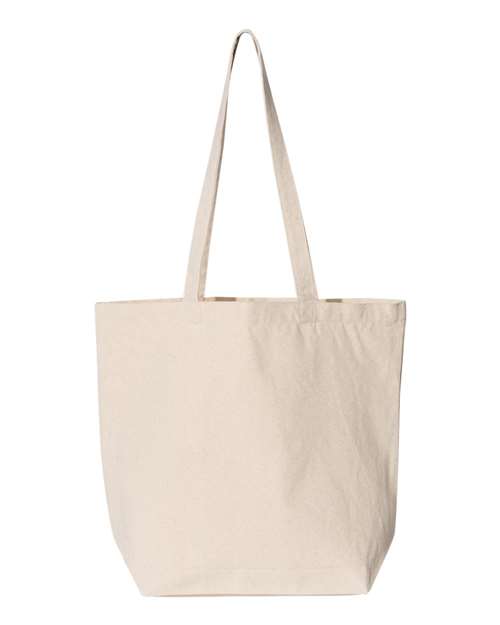 Liberty Bags 8866 Large Canvas Tote - Natural - back