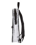 Liberty Bags 7010 Clear PVC Backpack - Black - side