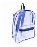 Liberty Bags 7010 Clear PVC Backpack - Royal - front