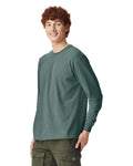 Comfort Colors 6014 Long Sleeve - Blue Spruce - model side