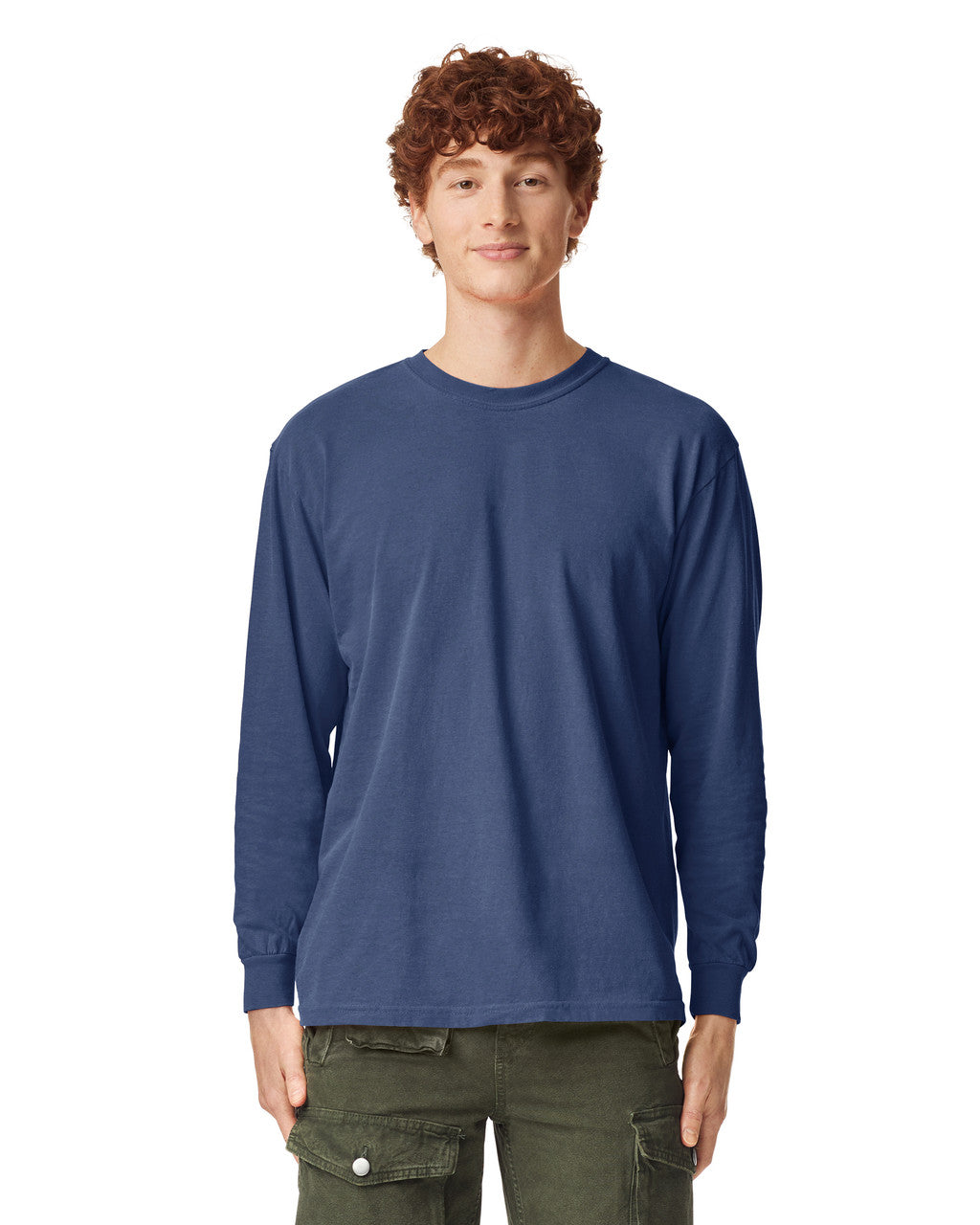 Comfort Colors 6014 Long Sleeve - China Blue - model front