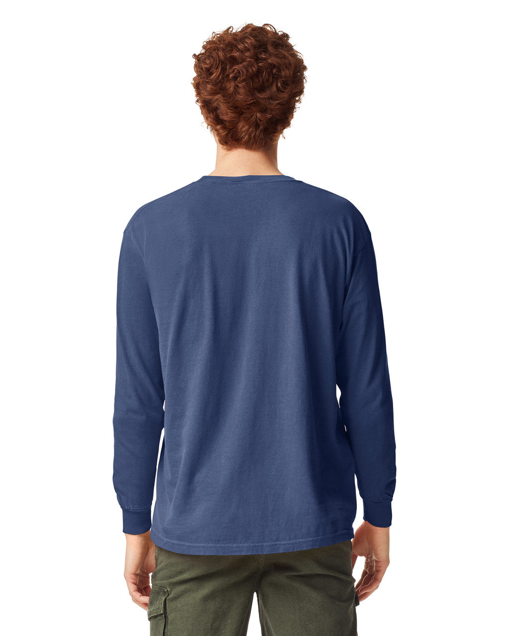 Comfort Colors 6014 Long Sleeve - China Blue - model back