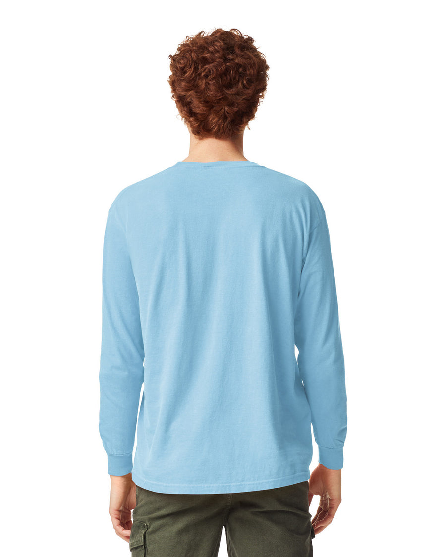 Comfort Colors 6014 Long Sleeve - Chambray - model back