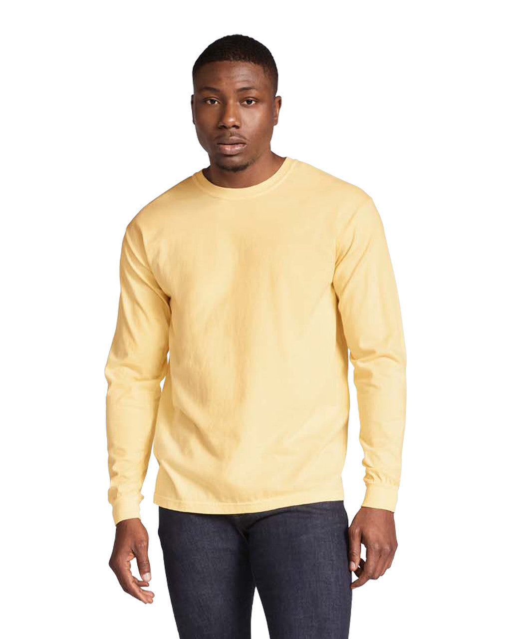 Comfort Colors 6014 Long Sleeve - Butter - model front